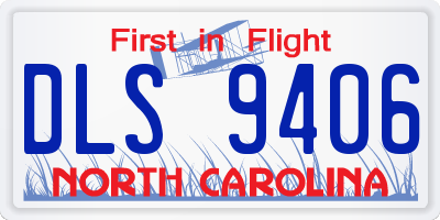 NC license plate DLS9406