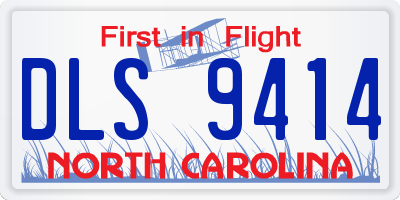NC license plate DLS9414