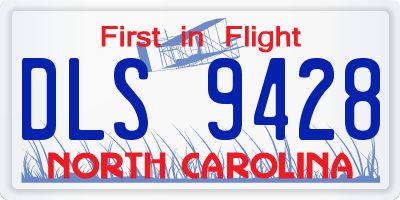 NC license plate DLS9428