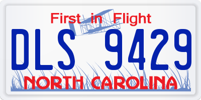 NC license plate DLS9429