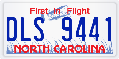 NC license plate DLS9441