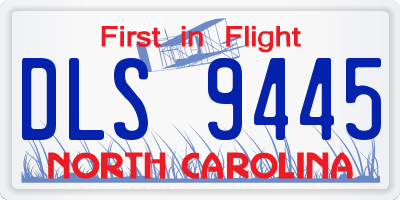 NC license plate DLS9445