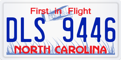 NC license plate DLS9446