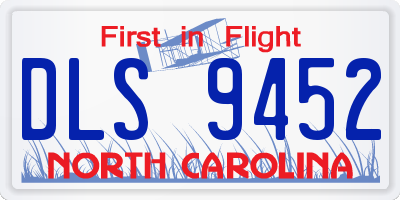 NC license plate DLS9452