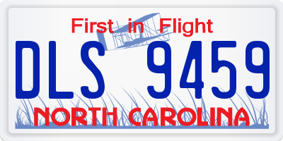 NC license plate DLS9459