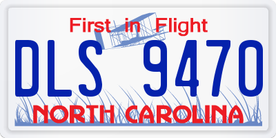 NC license plate DLS9470