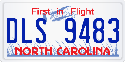 NC license plate DLS9483