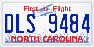 NC license plate DLS9484