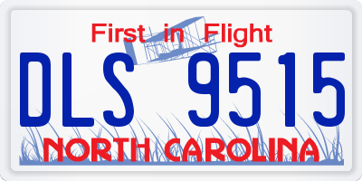 NC license plate DLS9515