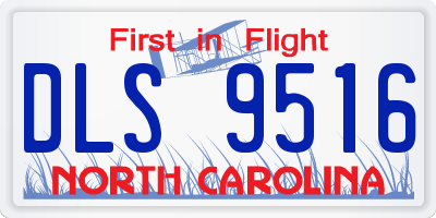 NC license plate DLS9516