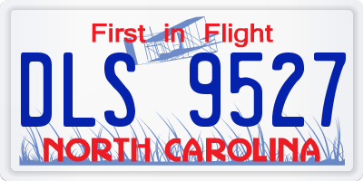 NC license plate DLS9527