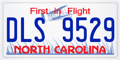 NC license plate DLS9529
