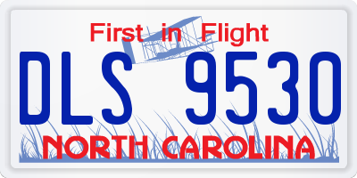NC license plate DLS9530