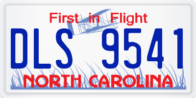 NC license plate DLS9541