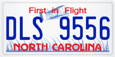 NC license plate DLS9556