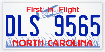 NC license plate DLS9565