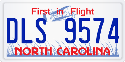NC license plate DLS9574