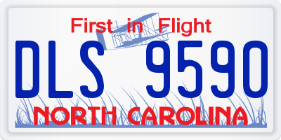 NC license plate DLS9590