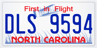 NC license plate DLS9594