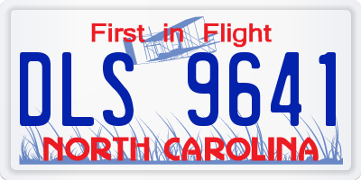 NC license plate DLS9641
