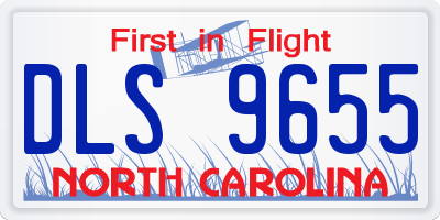 NC license plate DLS9655