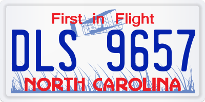 NC license plate DLS9657