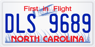 NC license plate DLS9689