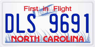 NC license plate DLS9691
