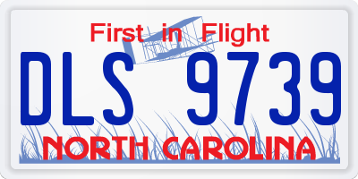 NC license plate DLS9739