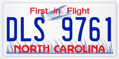 NC license plate DLS9761