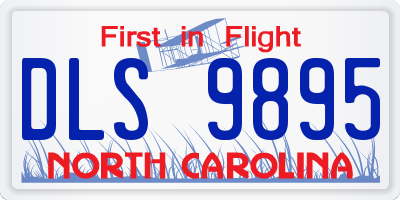NC license plate DLS9895