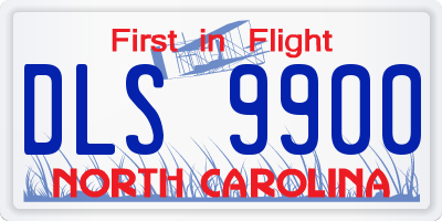 NC license plate DLS9900