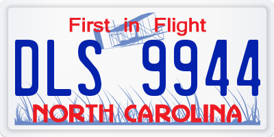 NC license plate DLS9944
