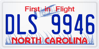 NC license plate DLS9946