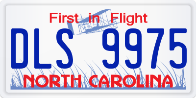 NC license plate DLS9975