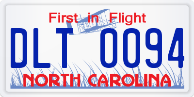 NC license plate DLT0094