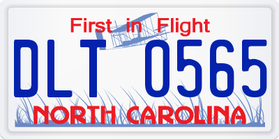 NC license plate DLT0565