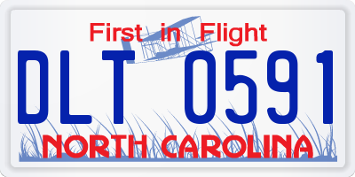 NC license plate DLT0591