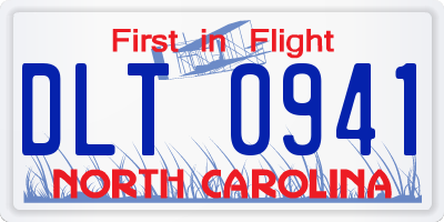 NC license plate DLT0941