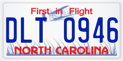 NC license plate DLT0946