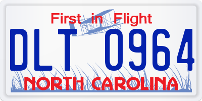 NC license plate DLT0964