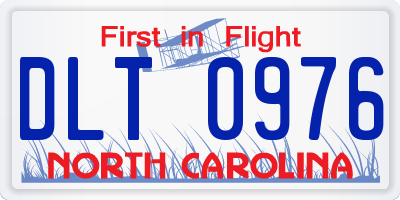 NC license plate DLT0976