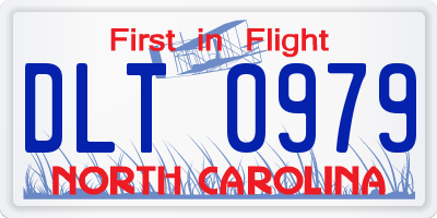 NC license plate DLT0979