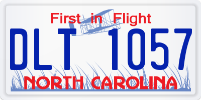 NC license plate DLT1057