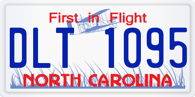 NC license plate DLT1095
