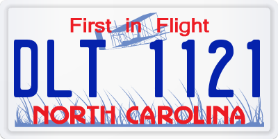NC license plate DLT1121