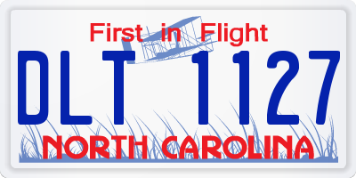NC license plate DLT1127
