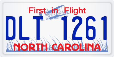 NC license plate DLT1261