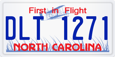 NC license plate DLT1271