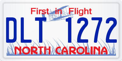 NC license plate DLT1272